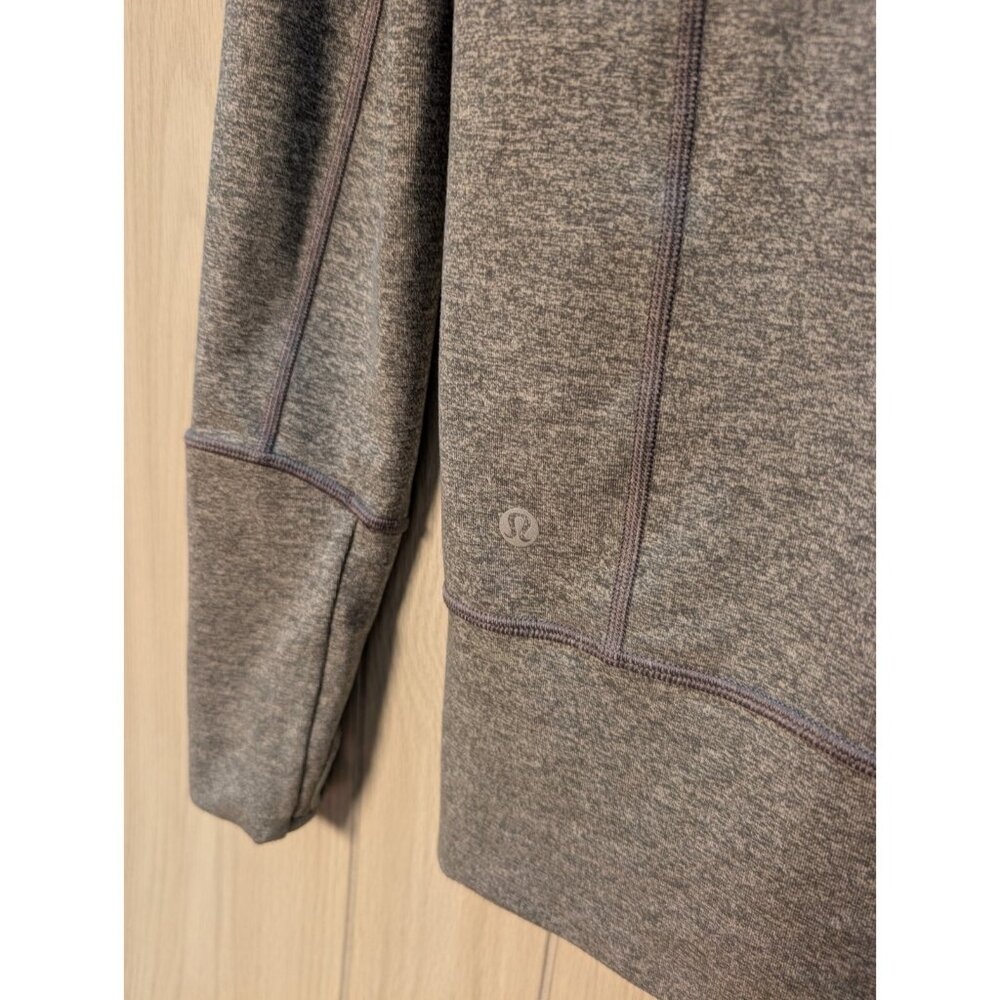 Lululemon Jacket Womens Size 4 Heathered Grey Full Zip Long Sleeve Mock Neck - Picture 5 of 8